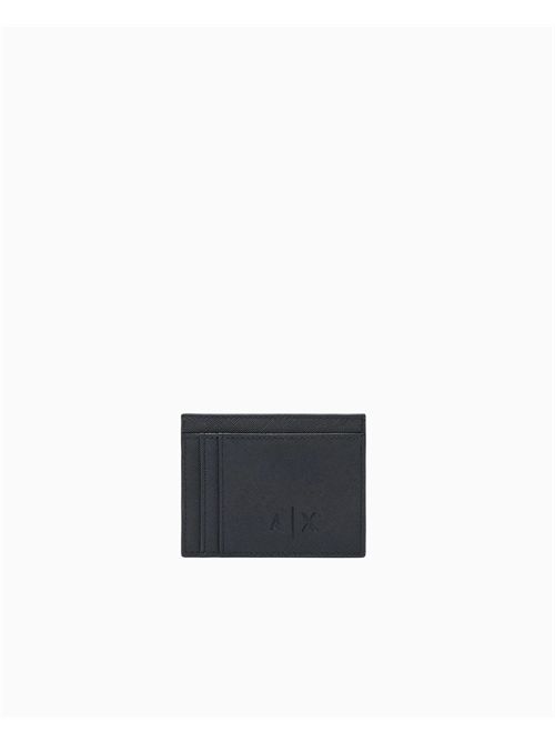 Porta carte di credito con logo a contrasto ARMANI EXCHANGE | XM000169AF26659/MC043